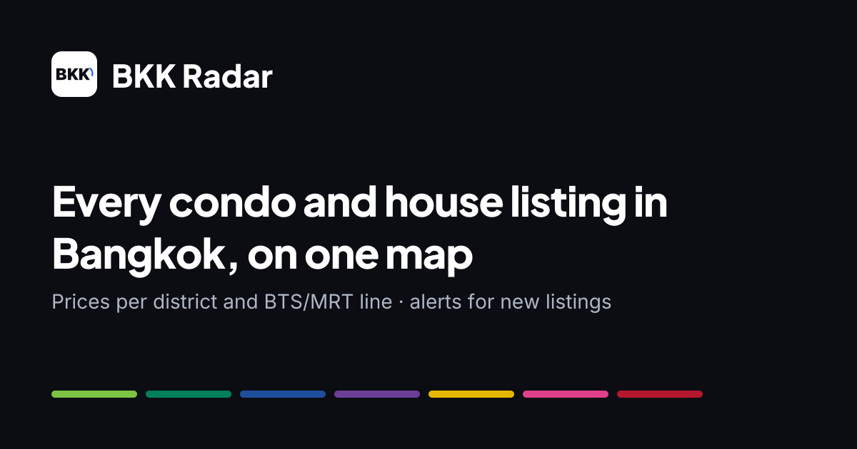Bangkok condos for rent & sale on one map — BKK Radar